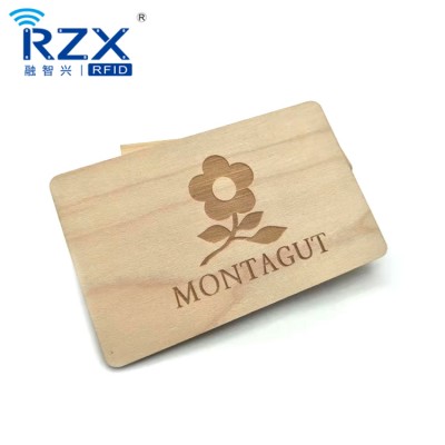 Eco friendly card Bamboo Wood cheap handmade laser engraved card business cards